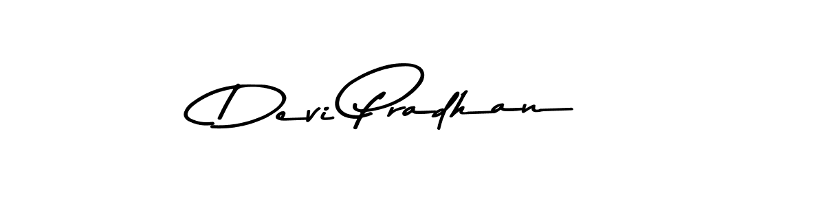 Design your own signature with our free online signature maker. With this signature software, you can create a handwritten (Asem Kandis PERSONAL USE) signature for name Devi Pradhan. Devi Pradhan signature style 9 images and pictures png