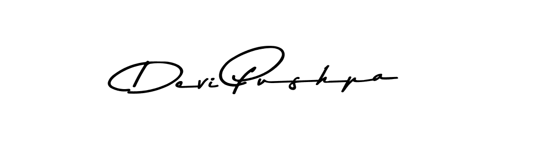 Devi Pushpa stylish signature style. Best Handwritten Sign (Asem Kandis PERSONAL USE) for my name. Handwritten Signature Collection Ideas for my name Devi Pushpa. Devi Pushpa signature style 9 images and pictures png