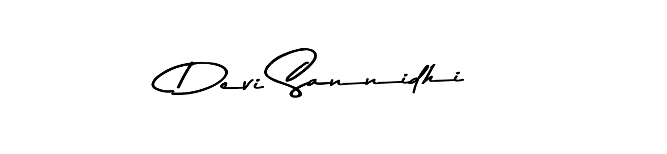 Create a beautiful signature design for name Devi Sannidhi. With this signature (Asem Kandis PERSONAL USE) fonts, you can make a handwritten signature for free. Devi Sannidhi signature style 9 images and pictures png