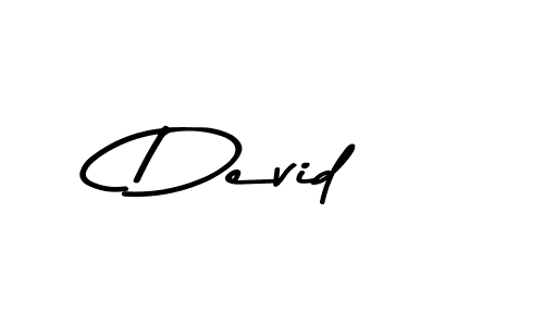 Use a signature maker to create a handwritten signature online. With this signature software, you can design (Asem Kandis PERSONAL USE) your own signature for name Devid. Devid signature style 9 images and pictures png