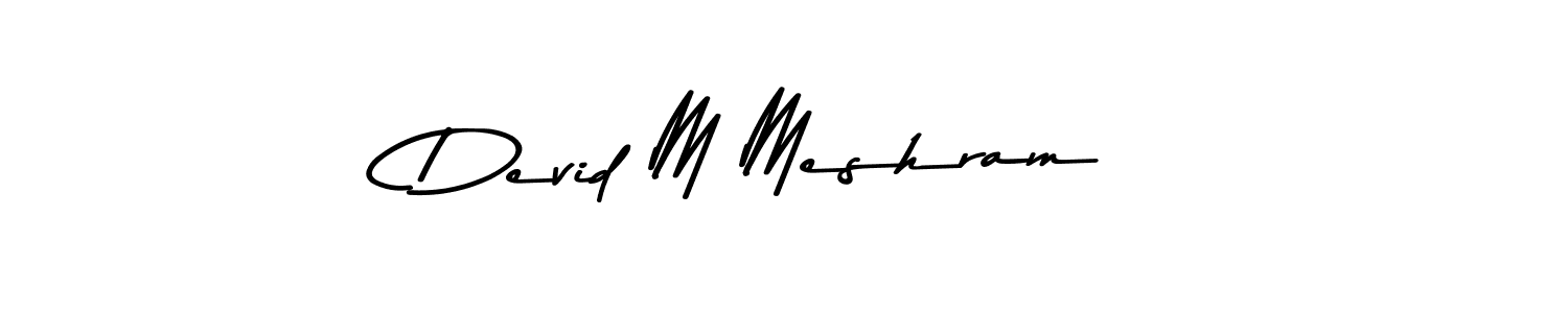It looks lik you need a new signature style for name Devid M Meshram. Design unique handwritten (Asem Kandis PERSONAL USE) signature with our free signature maker in just a few clicks. Devid M Meshram signature style 9 images and pictures png