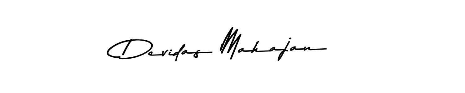 Use a signature maker to create a handwritten signature online. With this signature software, you can design (Asem Kandis PERSONAL USE) your own signature for name Devidas Mahajan. Devidas Mahajan signature style 9 images and pictures png