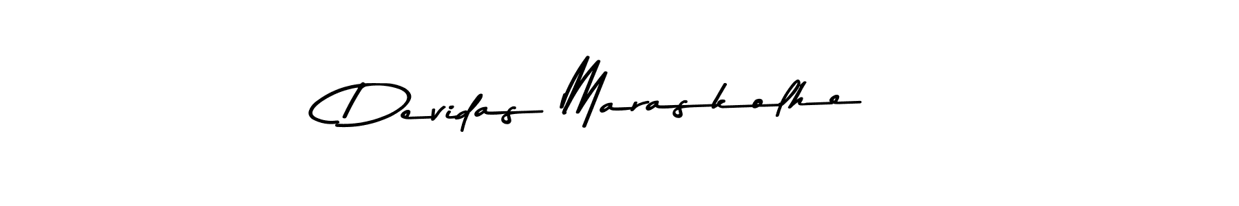 if you are searching for the best signature style for your name Devidas Maraskolhe. so please give up your signature search. here we have designed multiple signature styles  using Asem Kandis PERSONAL USE. Devidas Maraskolhe signature style 9 images and pictures png