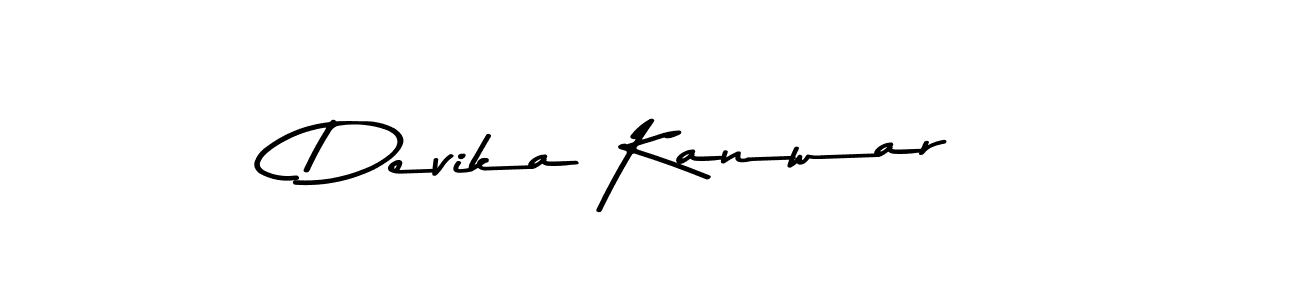 Devika Kanwar stylish signature style. Best Handwritten Sign (Asem Kandis PERSONAL USE) for my name. Handwritten Signature Collection Ideas for my name Devika Kanwar. Devika Kanwar signature style 9 images and pictures png