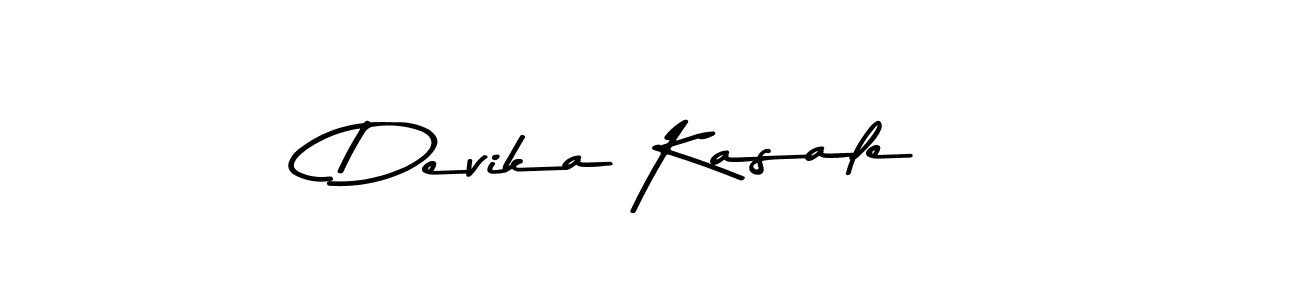 Devika Kasale stylish signature style. Best Handwritten Sign (Asem Kandis PERSONAL USE) for my name. Handwritten Signature Collection Ideas for my name Devika Kasale. Devika Kasale signature style 9 images and pictures png