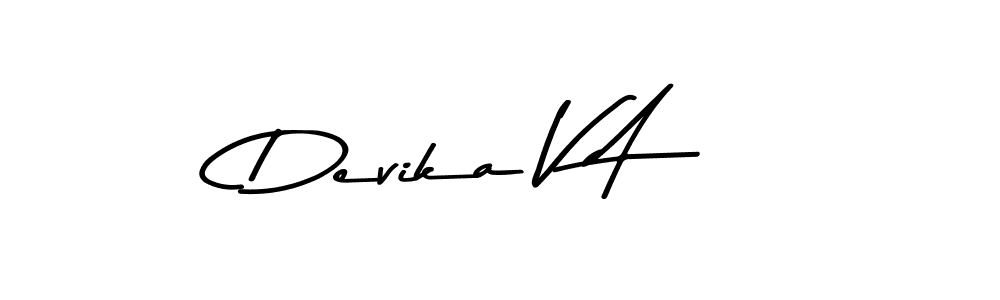 This is the best signature style for the Devika V A name. Also you like these signature font (Asem Kandis PERSONAL USE). Mix name signature. Devika V A signature style 9 images and pictures png