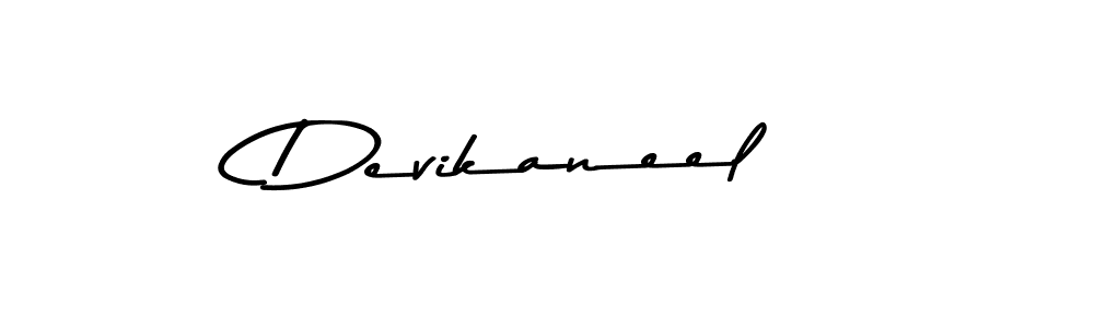 Create a beautiful signature design for name Devikaneel. With this signature (Asem Kandis PERSONAL USE) fonts, you can make a handwritten signature for free. Devikaneel signature style 9 images and pictures png