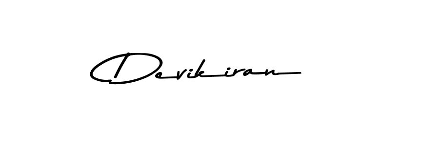 Use a signature maker to create a handwritten signature online. With this signature software, you can design (Asem Kandis PERSONAL USE) your own signature for name Devikiran. Devikiran signature style 9 images and pictures png