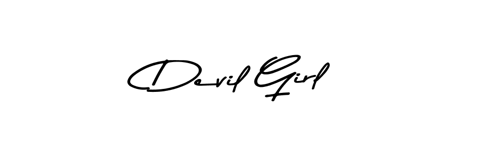 Similarly Asem Kandis PERSONAL USE is the best handwritten signature design. Signature creator online .You can use it as an online autograph creator for name Devil Girl. Devil Girl signature style 9 images and pictures png