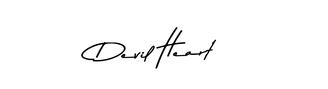 Also we have Devil Heart name is the best signature style. Create professional handwritten signature collection using Asem Kandis PERSONAL USE autograph style. Devil Heart signature style 9 images and pictures png