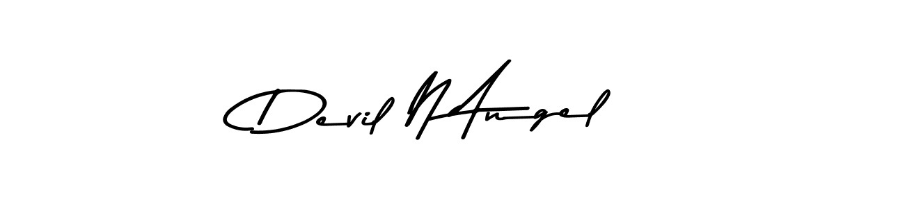 Create a beautiful signature design for name Devil N Angel. With this signature (Asem Kandis PERSONAL USE) fonts, you can make a handwritten signature for free. Devil N Angel signature style 9 images and pictures png