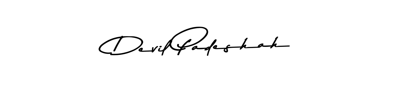 Similarly Asem Kandis PERSONAL USE is the best handwritten signature design. Signature creator online .You can use it as an online autograph creator for name Devil Padeshah. Devil Padeshah signature style 9 images and pictures png