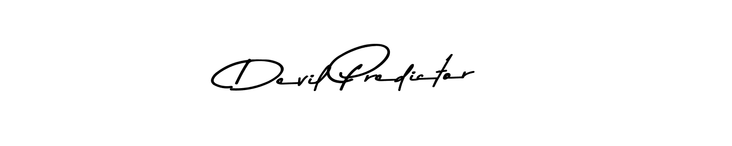 Use a signature maker to create a handwritten signature online. With this signature software, you can design (Asem Kandis PERSONAL USE) your own signature for name Devil Predictor. Devil Predictor signature style 9 images and pictures png