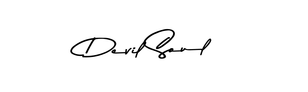 Use a signature maker to create a handwritten signature online. With this signature software, you can design (Asem Kandis PERSONAL USE) your own signature for name Devil Soul. Devil Soul signature style 9 images and pictures png