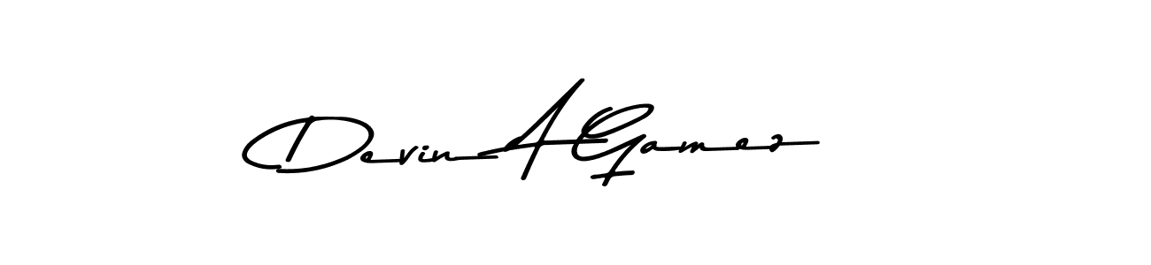 Design your own signature with our free online signature maker. With this signature software, you can create a handwritten (Asem Kandis PERSONAL USE) signature for name Devin A Gamez. Devin A Gamez signature style 9 images and pictures png