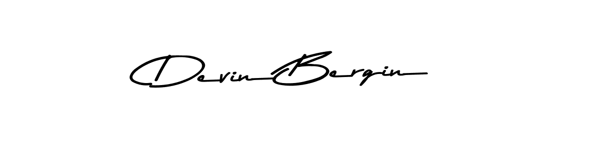 Design your own signature with our free online signature maker. With this signature software, you can create a handwritten (Asem Kandis PERSONAL USE) signature for name Devin Bergin. Devin Bergin signature style 9 images and pictures png