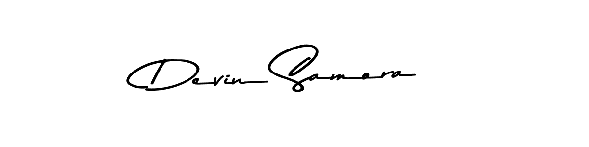 Create a beautiful signature design for name Devin Samora. With this signature (Asem Kandis PERSONAL USE) fonts, you can make a handwritten signature for free. Devin Samora signature style 9 images and pictures png