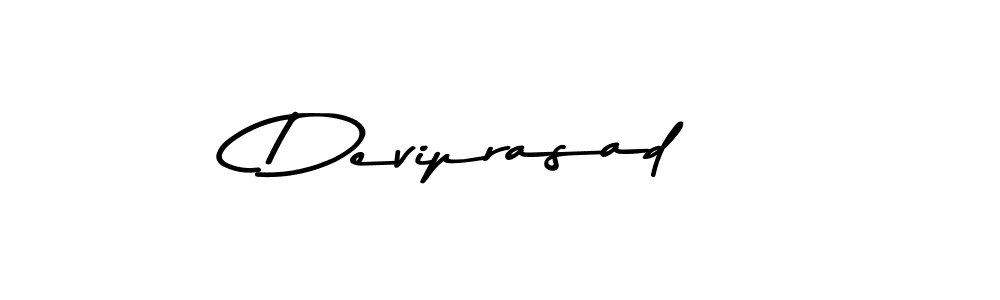 Create a beautiful signature design for name Deviprasad. With this signature (Asem Kandis PERSONAL USE) fonts, you can make a handwritten signature for free. Deviprasad signature style 9 images and pictures png