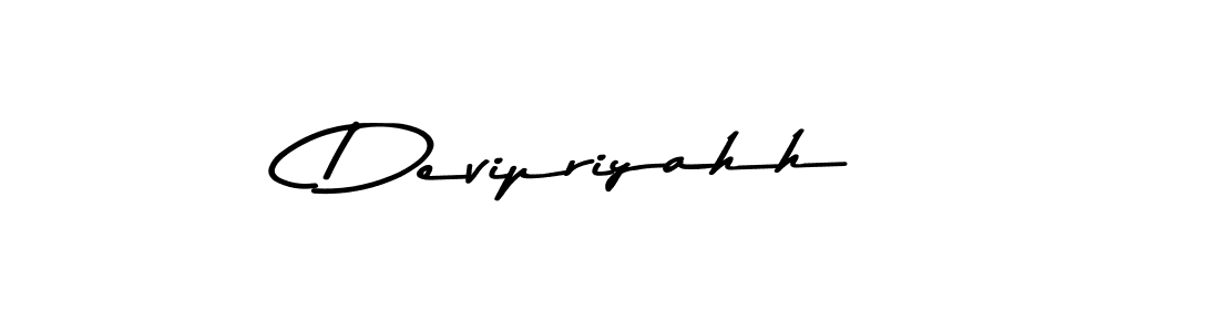 Make a beautiful signature design for name Devipriyahh. With this signature (Asem Kandis PERSONAL USE) style, you can create a handwritten signature for free. Devipriyahh signature style 9 images and pictures png
