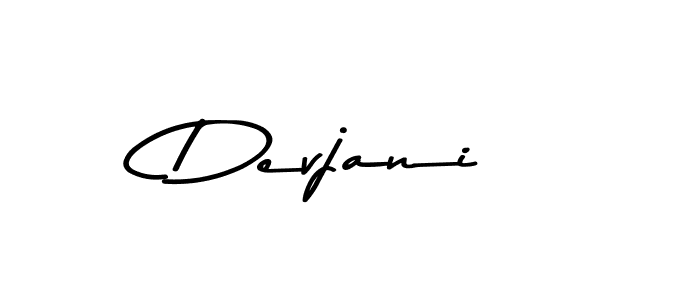 How to make Devjani name signature. Use Asem Kandis PERSONAL USE style for creating short signs online. This is the latest handwritten sign. Devjani signature style 9 images and pictures png