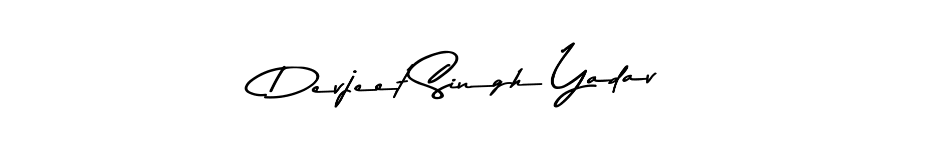 Make a beautiful signature design for name Devjeet Singh Yadav. With this signature (Asem Kandis PERSONAL USE) style, you can create a handwritten signature for free. Devjeet Singh Yadav signature style 9 images and pictures png