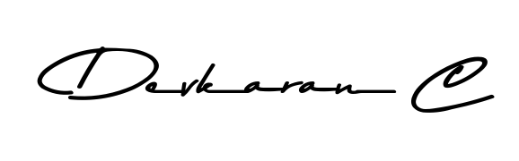 Also You can easily find your signature by using the search form. We will create Devkaran C name handwritten signature images for you free of cost using Asem Kandis PERSONAL USE sign style. Devkaran C signature style 9 images and pictures png