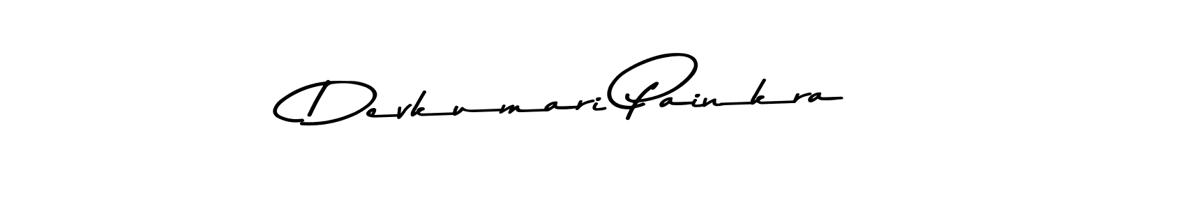 Create a beautiful signature design for name Devkumari Painkra. With this signature (Asem Kandis PERSONAL USE) fonts, you can make a handwritten signature for free. Devkumari Painkra signature style 9 images and pictures png