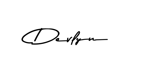 Design your own signature with our free online signature maker. With this signature software, you can create a handwritten (Asem Kandis PERSONAL USE) signature for name Devlyn. Devlyn signature style 9 images and pictures png