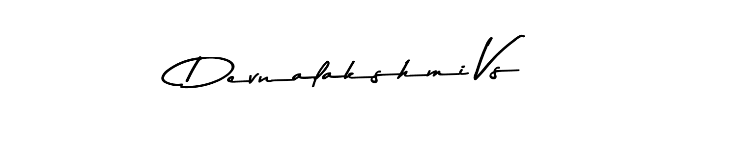 The best way (Asem Kandis PERSONAL USE) to make a short signature is to pick only two or three words in your name. The name Devnalakshmi Vs include a total of six letters. For converting this name. Devnalakshmi Vs signature style 9 images and pictures png