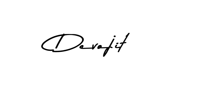 Use a signature maker to create a handwritten signature online. With this signature software, you can design (Asem Kandis PERSONAL USE) your own signature for name Devojit. Devojit signature style 9 images and pictures png