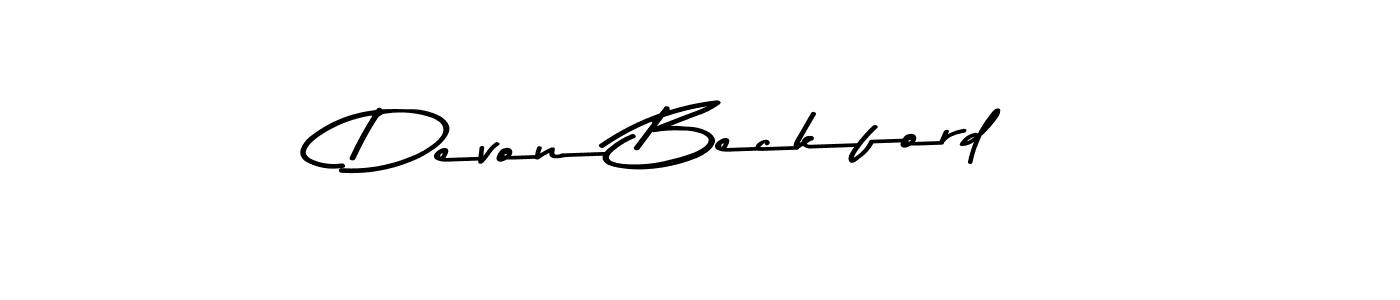 Create a beautiful signature design for name Devon Beckford. With this signature (Asem Kandis PERSONAL USE) fonts, you can make a handwritten signature for free. Devon Beckford signature style 9 images and pictures png