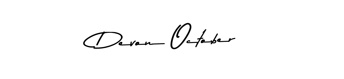 Also we have Devon October name is the best signature style. Create professional handwritten signature collection using Asem Kandis PERSONAL USE autograph style. Devon October signature style 9 images and pictures png