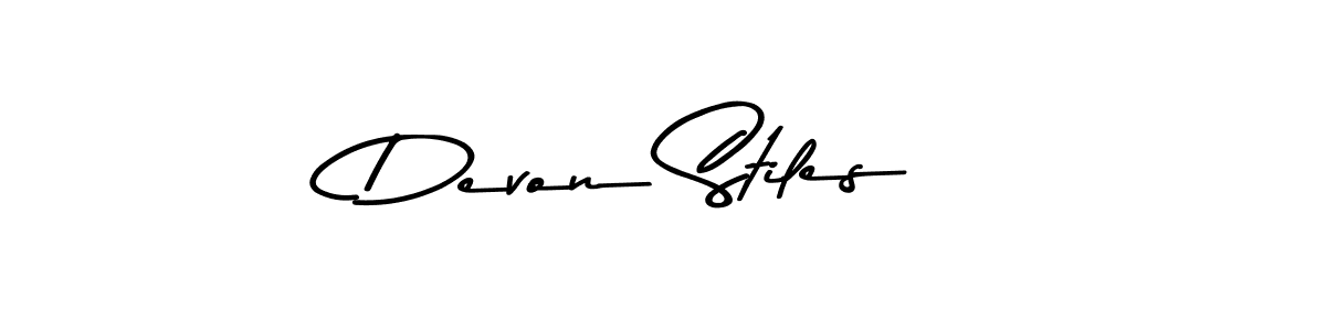 Devon Stiles stylish signature style. Best Handwritten Sign (Asem Kandis PERSONAL USE) for my name. Handwritten Signature Collection Ideas for my name Devon Stiles. Devon Stiles signature style 9 images and pictures png