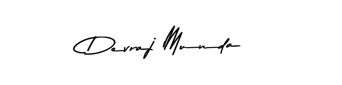Design your own signature with our free online signature maker. With this signature software, you can create a handwritten (Asem Kandis PERSONAL USE) signature for name Devraj Munda. Devraj Munda signature style 9 images and pictures png