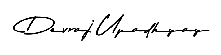 Get an exclusive digital autograph for Devraj Upadhyay. The Asem Kandis PERSONAL USE typeface captures the charm of real penmanship on paper. Devraj Upadhyay signature style 9 images and pictures png