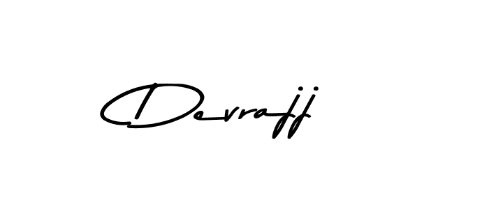 How to make Devrajj signature? Asem Kandis PERSONAL USE is a professional autograph style. Create handwritten signature for Devrajj name. Devrajj signature style 9 images and pictures png