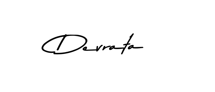 How to make Devrata name signature. Use Asem Kandis PERSONAL USE style for creating short signs online. This is the latest handwritten sign. Devrata signature style 9 images and pictures png