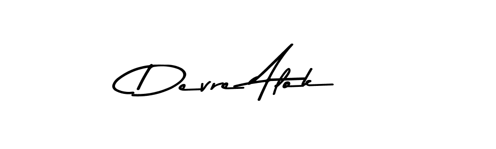 Also we have Devre Alok name is the best signature style. Create professional handwritten signature collection using Asem Kandis PERSONAL USE autograph style. Devre Alok signature style 9 images and pictures png