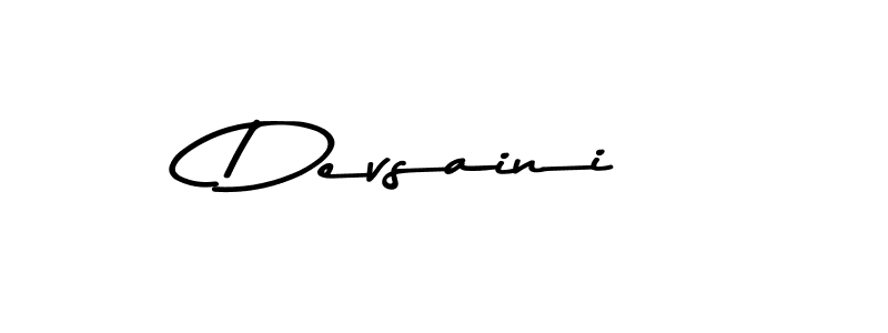 Also we have Devsaini name is the best signature style. Create professional handwritten signature collection using Asem Kandis PERSONAL USE autograph style. Devsaini signature style 9 images and pictures png