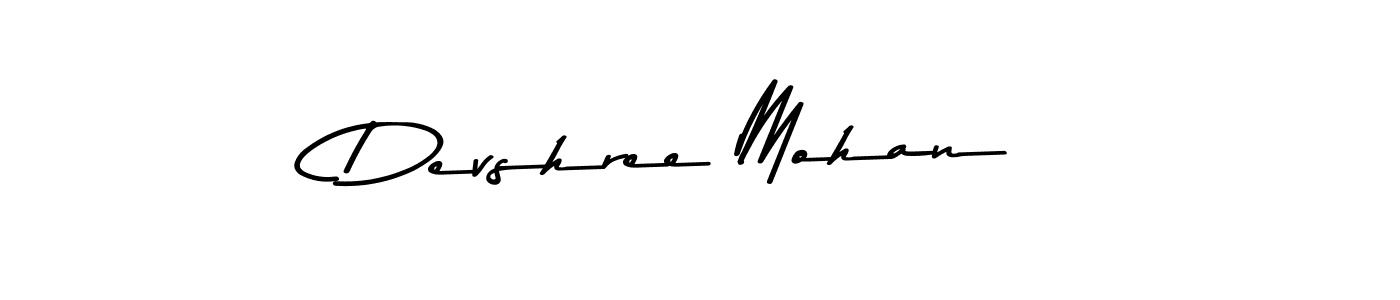 Devshree Mohan stylish signature style. Best Handwritten Sign (Asem Kandis PERSONAL USE) for my name. Handwritten Signature Collection Ideas for my name Devshree Mohan. Devshree Mohan signature style 9 images and pictures png