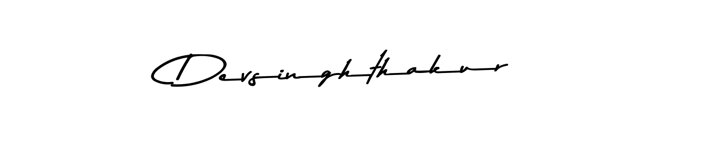 Make a beautiful signature design for name Devsinghthakur. With this signature (Asem Kandis PERSONAL USE) style, you can create a handwritten signature for free. Devsinghthakur signature style 9 images and pictures png