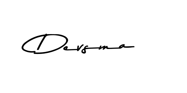 Make a beautiful signature design for name Devsma. With this signature (Asem Kandis PERSONAL USE) style, you can create a handwritten signature for free. Devsma signature style 9 images and pictures png