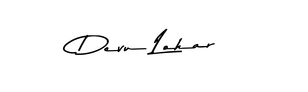 Design your own signature with our free online signature maker. With this signature software, you can create a handwritten (Asem Kandis PERSONAL USE) signature for name Devu Lohar. Devu Lohar signature style 9 images and pictures png