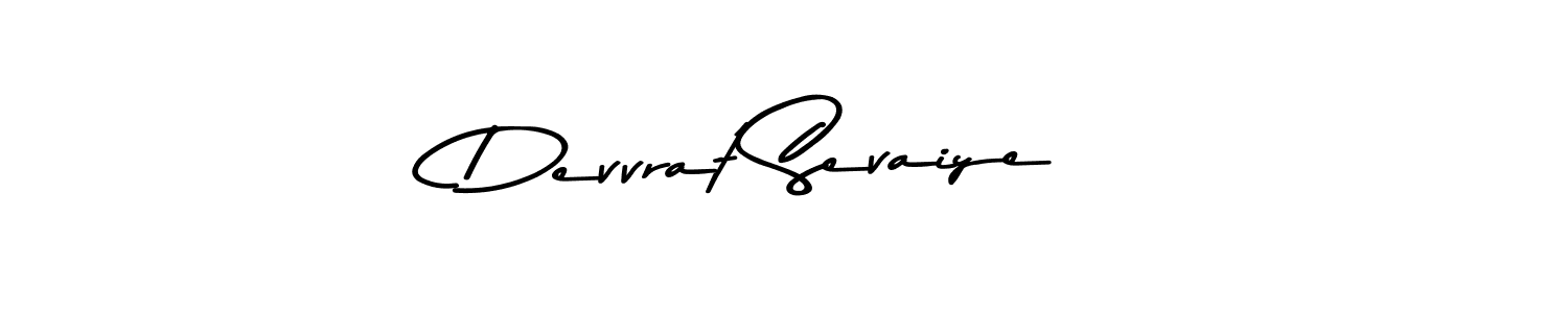 Make a beautiful signature design for name Devvrat Sevaiye. With this signature (Asem Kandis PERSONAL USE) style, you can create a handwritten signature for free. Devvrat Sevaiye signature style 9 images and pictures png
