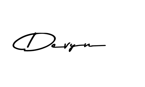 Design your own signature with our free online signature maker. With this signature software, you can create a handwritten (Asem Kandis PERSONAL USE) signature for name Devyn. Devyn signature style 9 images and pictures png