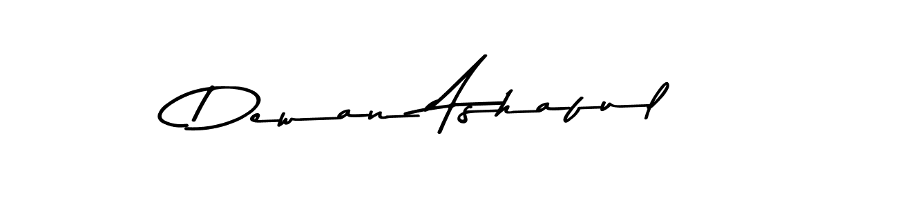 You can use this online signature creator to create a handwritten signature for the name Dewan Ashaful. This is the best online autograph maker. Dewan Ashaful signature style 9 images and pictures png