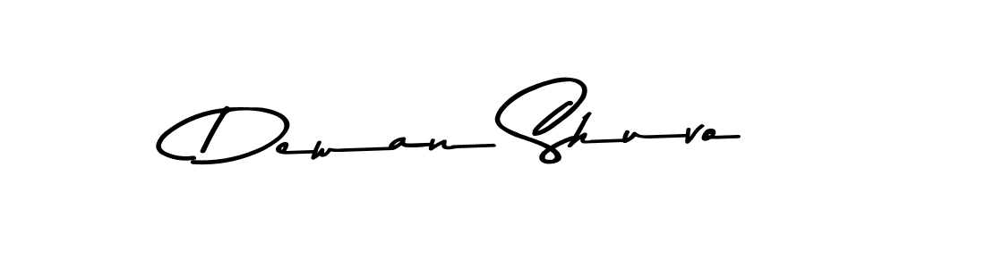 Create a beautiful signature design for name Dewan Shuvo. With this signature (Asem Kandis PERSONAL USE) fonts, you can make a handwritten signature for free. Dewan Shuvo signature style 9 images and pictures png