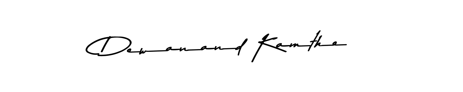 Use a signature maker to create a handwritten signature online. With this signature software, you can design (Asem Kandis PERSONAL USE) your own signature for name Dewanand Kamthe. Dewanand Kamthe signature style 9 images and pictures png
