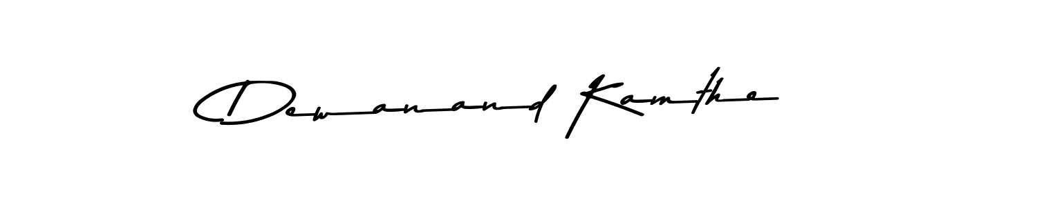 Use a signature maker to create a handwritten signature online. With this signature software, you can design (Asem Kandis PERSONAL USE) your own signature for name Dewanand Kamthe. Dewanand Kamthe signature style 9 images and pictures png