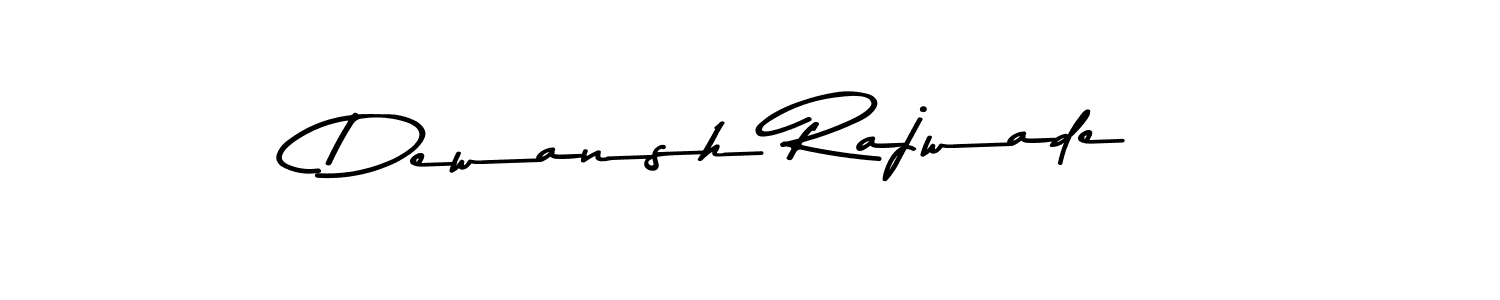 if you are searching for the best signature style for your name Dewansh Rajwade. so please give up your signature search. here we have designed multiple signature styles  using Asem Kandis PERSONAL USE. Dewansh Rajwade signature style 9 images and pictures png